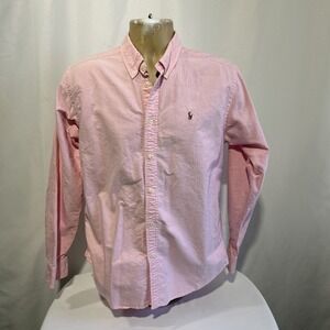 Polo Ralph Lauren Button Down Oxford Shirt Boys Youth Sz 20 Pink
